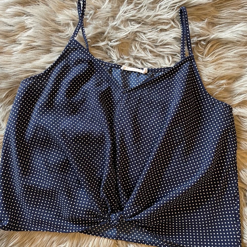 Lush Devon Knot Front Cami Blouse